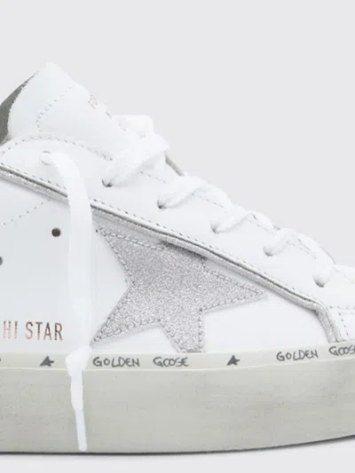 Golden Goose Distressed White Leather Low-top Sneakers In Multi