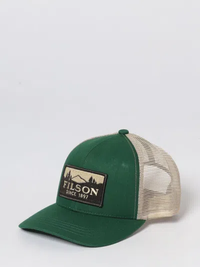 Filson Logo-patch Mesh-panel Cap In Green