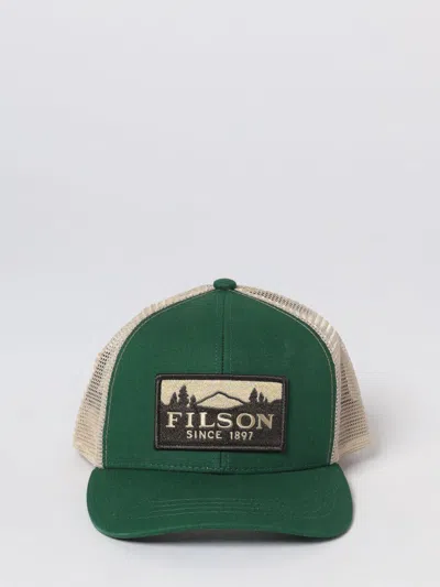 Filson Logo-patch Mesh-panel Cap In Green
