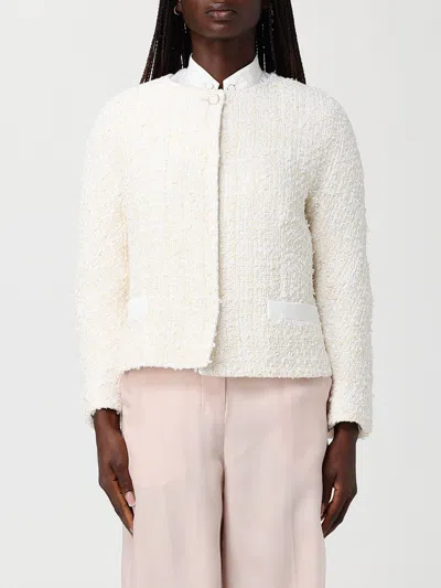 Max Mara Long-sleeved Jacket In White