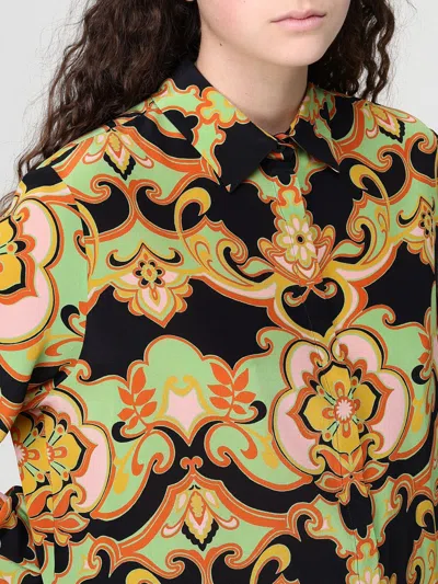 Etro Print Buttoned Shirt In Black