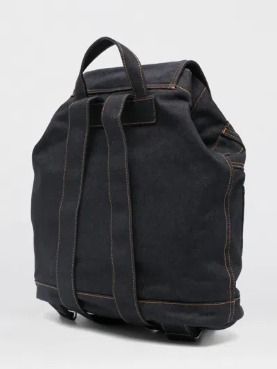 Kenzo Five Pocket Backpack Adjustable Straps Top Handle In Blue
