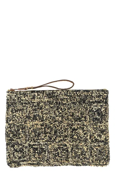Ibeliv Tanala Clutch Bag Rectangular Shape Wrist Strap In Multi