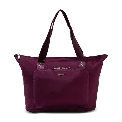 Baggallini Carryall Expandable Packable Tote In Purple