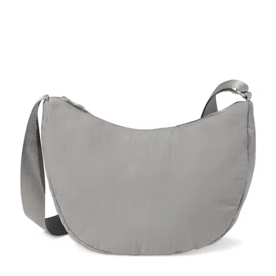 Baggallini Medium Size Swift Crescent Crossbody Bag In Gray