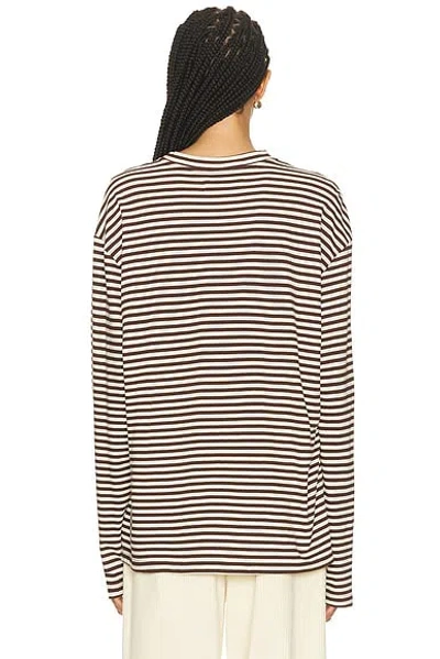 Sprwmn Long Sleeve Oversized Tee In Multi