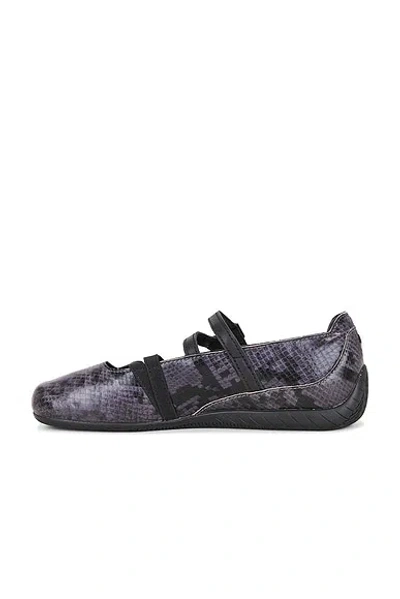 Puma Cool Dark Grey Speedcat Snake Print Ballet Flats-like Sneakers In Black