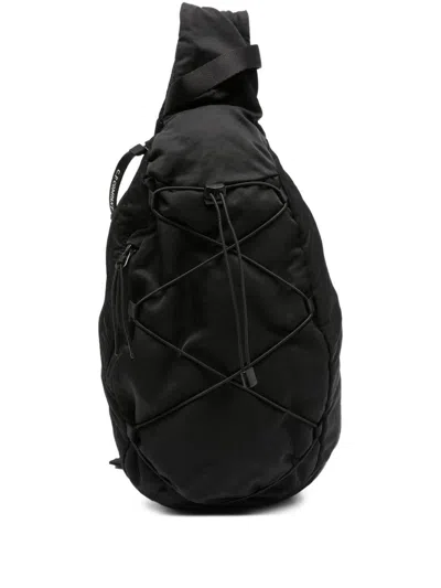 C.p. Company Nylon B Crossbody Backpack Adjustable Strap In Black