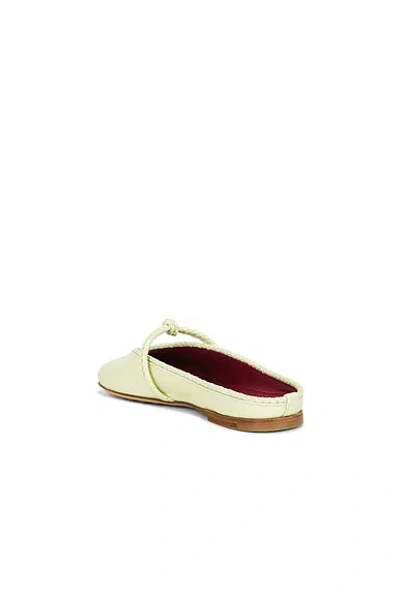 Bottega Veneta Lagoon Nappa Leather Knotted Mary Jane Ballerina Mules In White