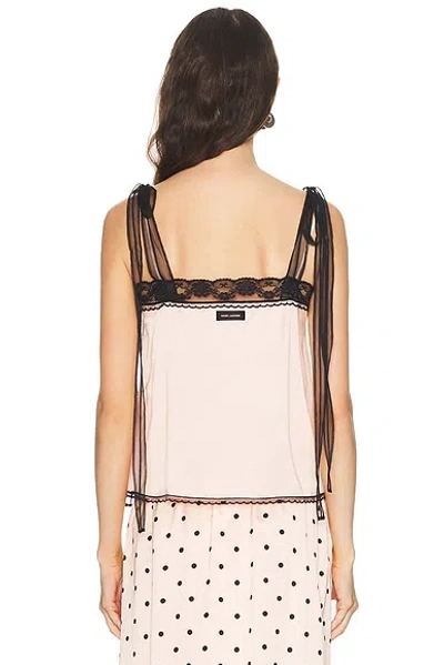 Marc Jacobs Ribbon Strap Top Blush In Pink