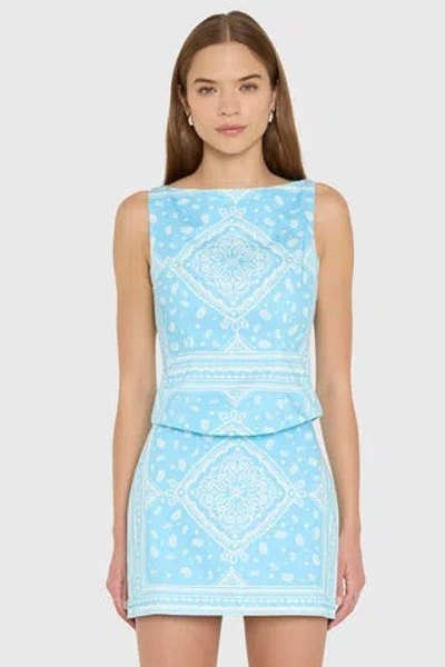 Amanda Uprichard Ines Top In Blue