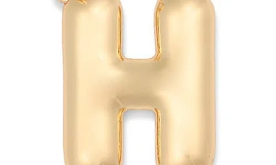 Leith Bubble Initial Bag Charm In Gold