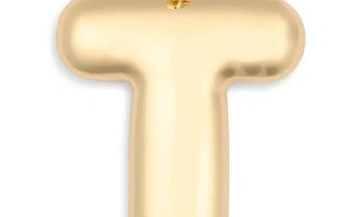 Leith Bubble Initial Bag Charm In Gold