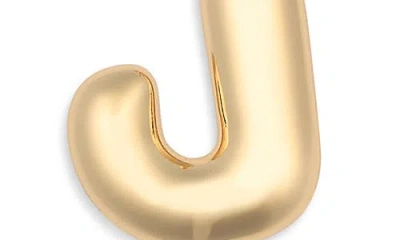 Leith Bubble Initial Bag Charm In Gold