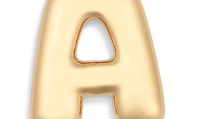 Leith Bubble Initial Bag Charm In Gold