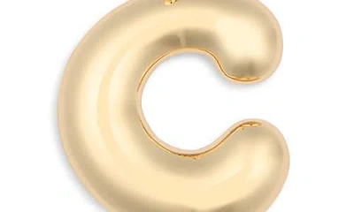 Leith Bubble Initial Bag Charm In Gold