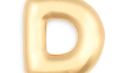 Leith Bubble Initial Bag Charm In Gold