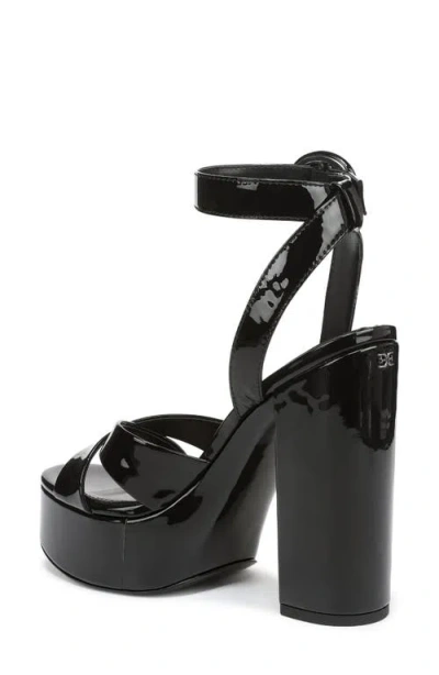 Sam Edelman Savannah Ankle Strap Platform Sandal In Black