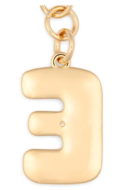 Leith Bubble Initial Bag Charm In Gold