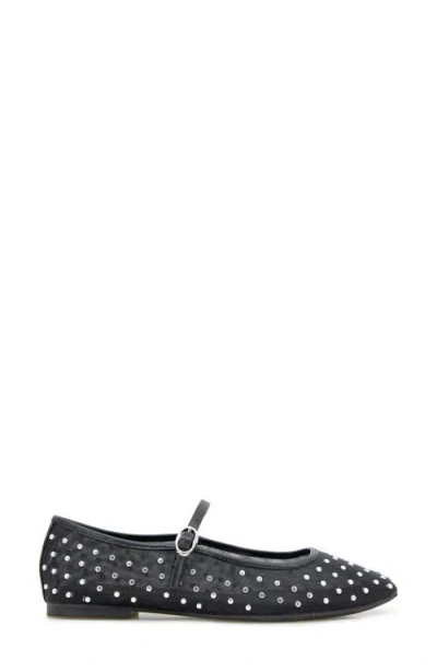 Kenneth Cole Jasper Mesh Micro Stud Ballet Flat In Black