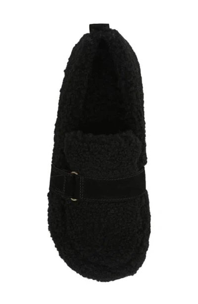 Vionic Imogen Faux Shearling Clog In Black