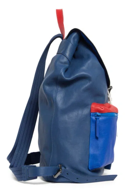 Longchamp 3d Colorblock Backpack In Blue