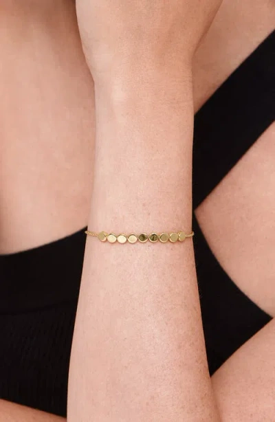 Devata Round Link Chain Bracelet In Gold