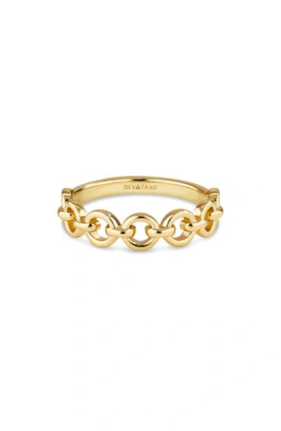 Devata Cable Link Ring In Gold