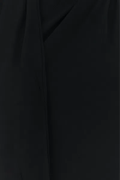 Ami Alexandre Mattiussi Sleeveless Top Asymmetric Hem Draped Detail In Black