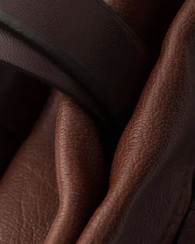 Prada Route Medium Leather Tote Bag In Brown