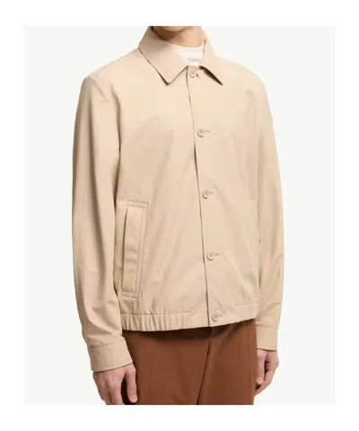 Moncler Gilben Buttoned Jacket In Neutral