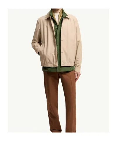 Moncler Gilben Buttoned Jacket In Neutral