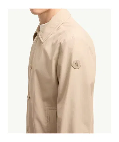 Moncler Gilben Buttoned Jacket In Neutral
