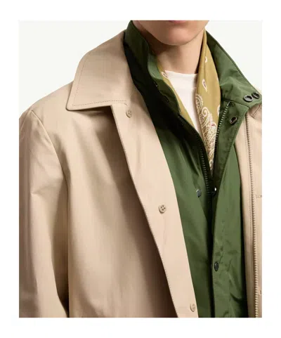 Moncler Gilben Buttoned Jacket In Neutral
