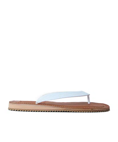 Miu Miu Logo Rubber Thong Sandals Notched Sole In Blue
