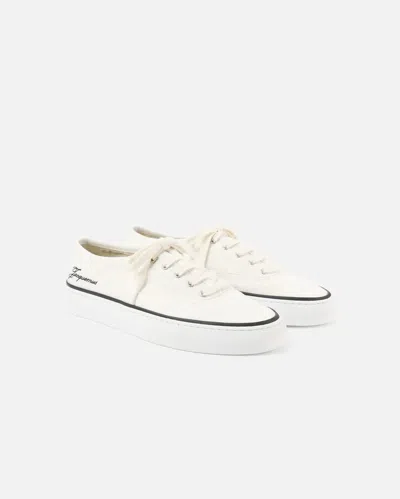 Jacquemus Les Fefe Low Top Sneakers Rubber Sole In White
