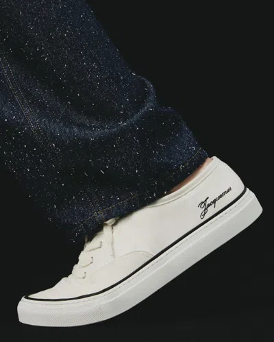 Jacquemus Les Fefe Low Top Sneakers Rubber Sole In White