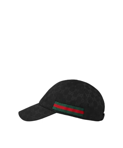 Gucci Gg Baseball Hat With Web In Pattern