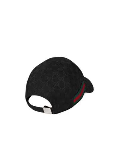 Gucci Gg Baseball Hat With Web In Pattern
