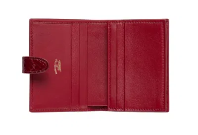 Gucci Jackie Python Small Wallet In Red