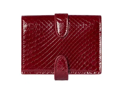 Gucci Jackie Python Small Wallet In Red