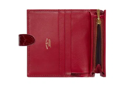 Gucci Jackie Python Small Wallet In Red
