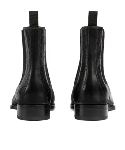 Gucci Men's Ankle Boot In Black