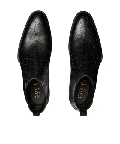 Gucci Men's Ankle Boot In Black