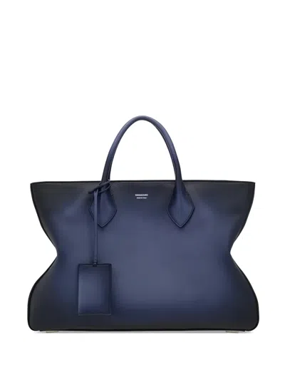 Ferragamo Handle Shoulder Bag In Blue