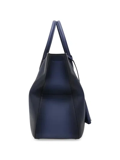 Ferragamo Handle Shoulder Bag In Blue