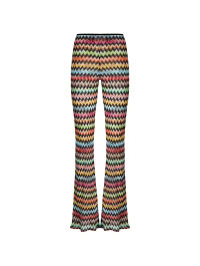 Missoni Chevron-pattern Trousers In Multi