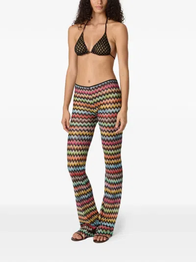 Missoni Chevron-pattern Trousers In Multi