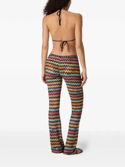 Missoni Chevron-pattern Trousers In Multi
