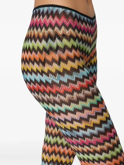 Missoni Chevron-pattern Trousers In Multi